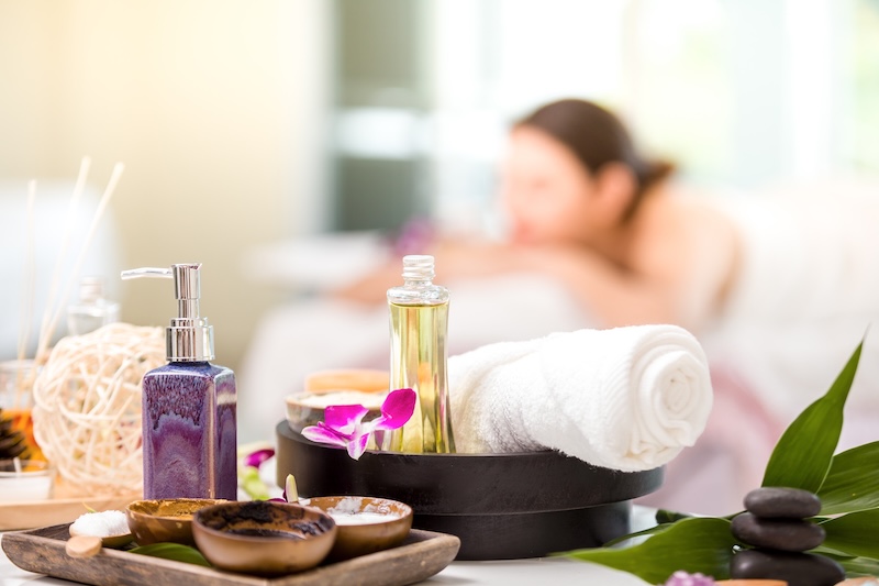 spa treatments with orchid flowers on table backgr 2026 01 11 10 42 40 utc